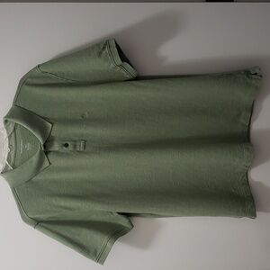 Mens Banana Republic Comfortable Organically Grown Cotton Monogram Pique Polo